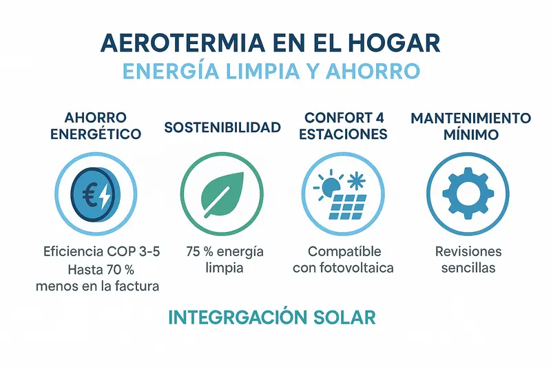 Aerotermia En El Hogar Infografia