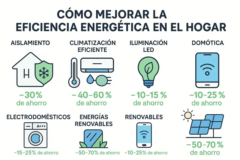 Eficiencia Energetica En El Hogar Infografia Ahorro